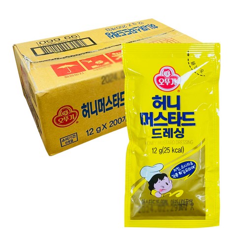 오뚜기 허니머스타드, 12g, 200개 장/소스/드레싱/식초 오뚜기 허니머스타드, 12g, 200개 장/소스/드레싱/식초