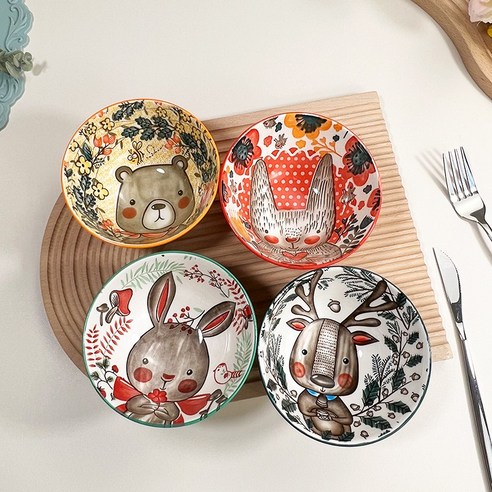 BLOWFISHFUGU 북유럽 그릇 세트: 사랑스러운 디자인과 실용성을 겸비한 완벽한 선물!