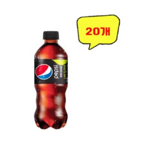 펩시 제로 슈거 라임향, 500ml, 20개