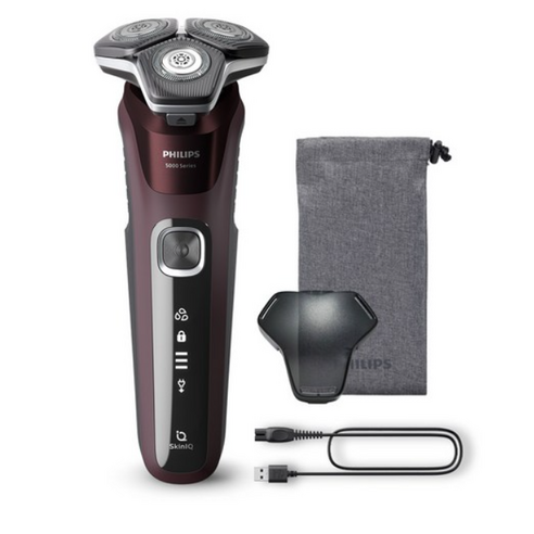 필립스 SkinIQ 5000 시리즈 전기면도기, S5881/12, 버건디 레드