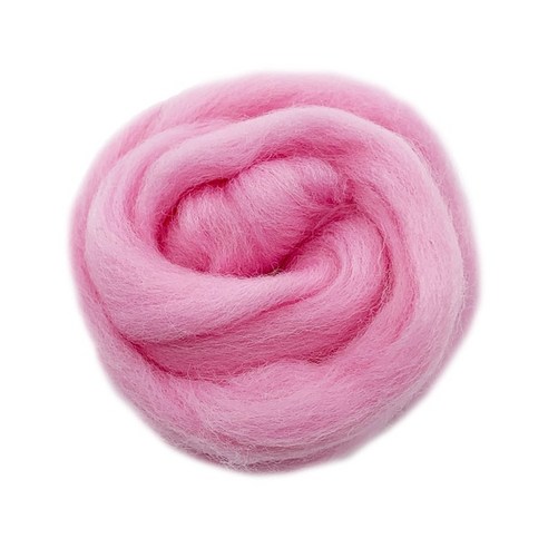 양모펠트 인형키링만들기 양모키링 10g/50g/100g 핑크 시리즈 양모 섬유 꽃 동물 장난감 Felting 수제 회전 DIY 공예 재료 도구 크리스마스를 느꼈다, [03] 10g, [01] 15