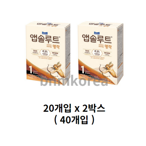 앱솔루트 시작부터 프리미엄 명작 스틱분유 1단계, 40개입, 2개 40개입 × 2개 섬네일