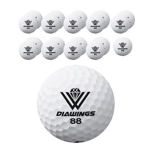 다이아윙스 고반발 비거리 전용 장타 골프공 2피스 42.7mm M5, 화이트, 20개, 1개입