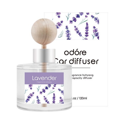 오도르 카 디퓨저 120ml, 라벤더, 1개