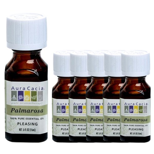 아우라카시아 퓨어 에센셜 오일 플리징 팔마로사, 15ml, 6개