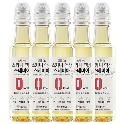 닥터트루 스키니 액상 스테비아, 375g, 5개