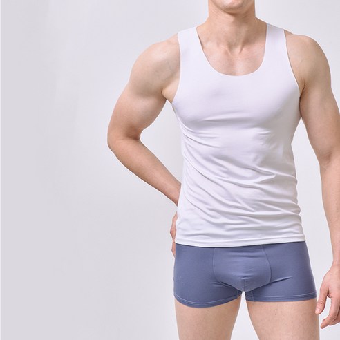 땀 걱정 없이 쾌적한 여름을 선사하는 남성 심리스 런닝 5P 세트