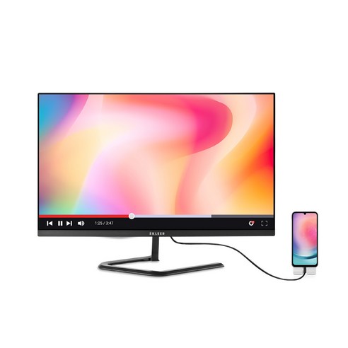 에크리어 27인치 FHD IPS 베젤리스 USB C 모니터: 몰입적이고 생산적인 시청 경험