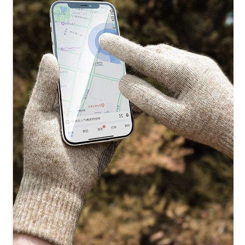 해피브릭스 스마트폰 터치 니트 장갑 털 방한 겨울은 스마트폰 사용에 편리한 겨울 장갑이다.