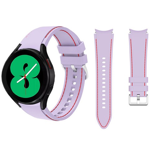 삼성 갤럭시 시계 4 실리콘 스포츠 팔찌 밴드, Lilac, Galaxy watch 4 44mm