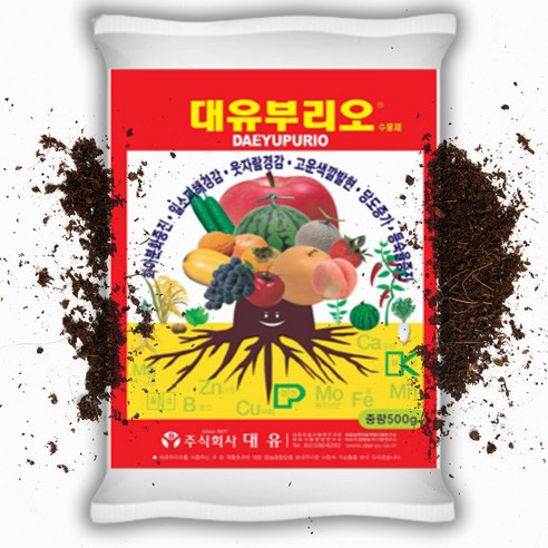 대유 부리오 인산가리 필수원소 복합비료 웃자람억제 식물 영양제, 1개, 500g