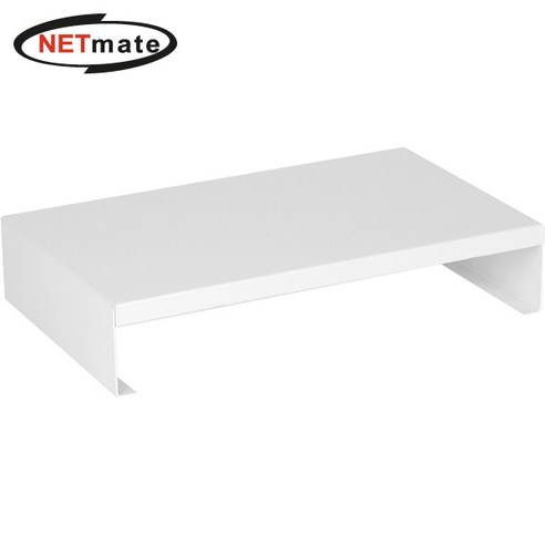 넷메이트 NM-AM400WH 다용도 메탈 받침대 (400x240x80mm/화이트), 오성만해 본상품선택, 1개