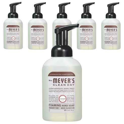 미세스메이어스클린데이 포밍 핸드 솝, 296ml, 6개, Lavender