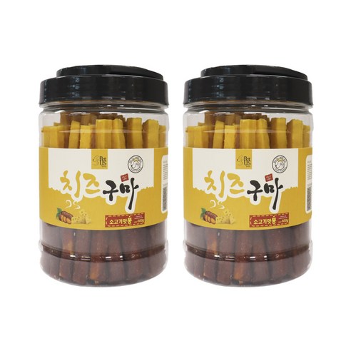 펫어스 강아지 치즈구마 봉, 소고기, 600g, 2개