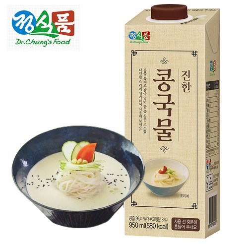 콩을 통째로 갈아넣은 정식품 진한콩국물 950ML 6개