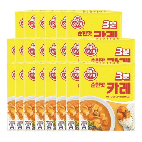 <올따옴> 오뚜기 3분캬레 순한맛 200g x 20입, 20개