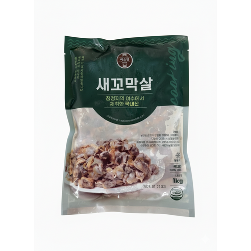 [ 25년 생산 ] 자숙새꼬막살, 10개, 1kg