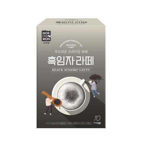 녹차원 흑임자 라떼, 18g, 10개입, 3개