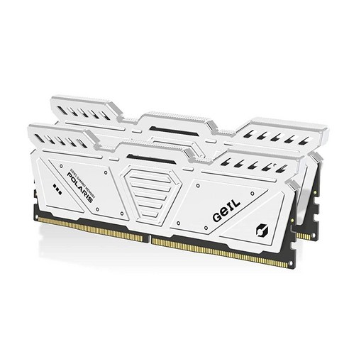 GeIL Polaris DDR5 RAM 32GB (16GB x 2) 5600MHz 1.1V AMD/인텔 호환 롱 DIMM 고속 데스크탑 메모리(화이트)