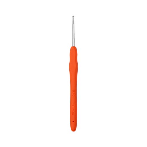 울클럽 사라 실리콘 손잡이 코바늘 1개, 5호 3.0mm