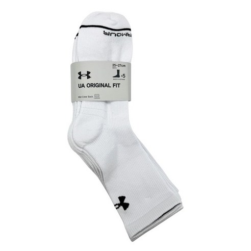 언더아머 남성 미드 크루 양말, 다섯 켤레의 특별한 편안함 언더아머양말