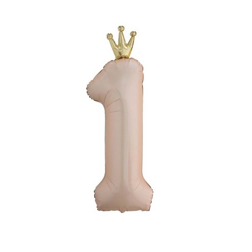 연지마켓 숫자 은박 풍선 대형, 베이지 1