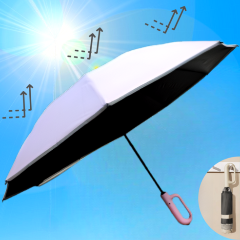 꿈보 거꾸로 3단 자동 우산 자외선차단 우양산