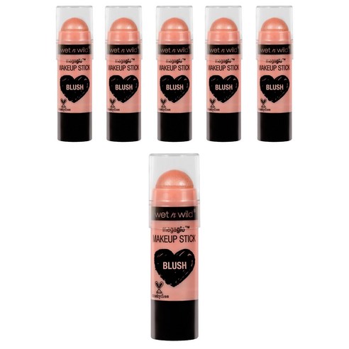 웻앤와일드 메가글로 메이크업 스틱, Peach Bums, 6개