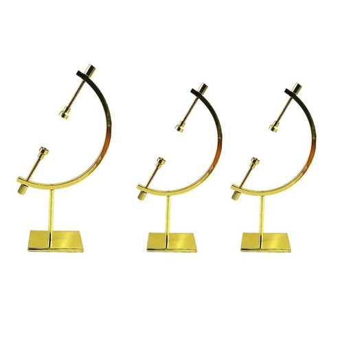 글로브 마녀 공 돌 컬렉션에 대 한 3 조각 디스플레이 스탠드 랙 거실 장식, 금, 금속