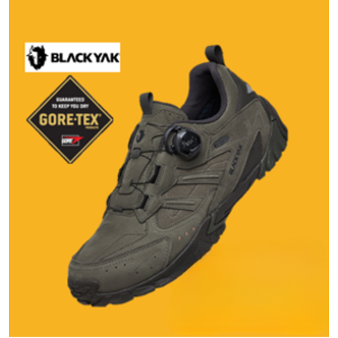 블랙야크 남성등산화 트레킹화 아웃도어 기능성 고어텍스 방수 경등산화 보아다이얼 요크셔XD