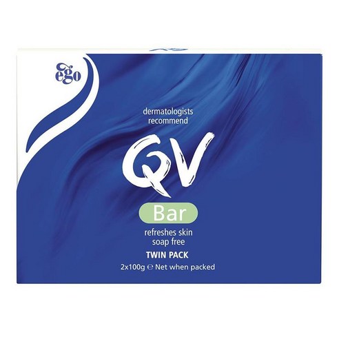 이고 큐브이 클렌징 비누 트윈팩 100g 2개입 QV Wash Cleansing Bar Twin Pack