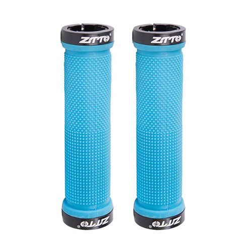 ZTTO AG16 MTB 자전거 고무 핸들 그립, 1세트, 블루