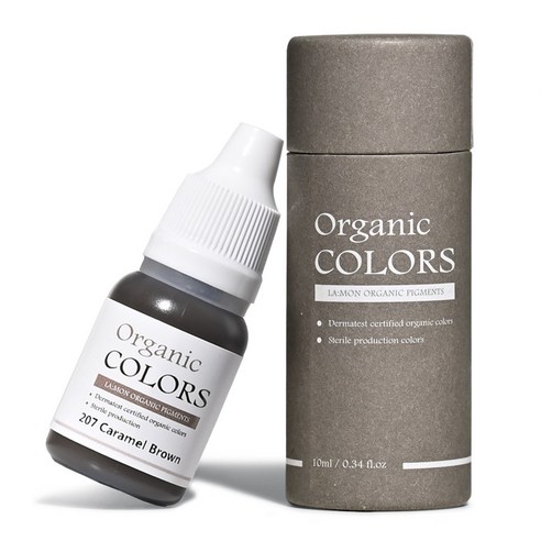 래쉬몬스터 오가닉 수지엠보 색소 아이라인 입술반영구 눈썹문신 스킨커버 10ml, 1개, [엠보 수지] 207 캐러멜 브라운
