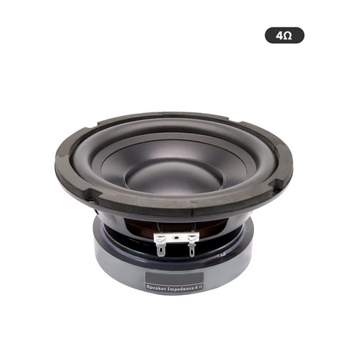 AIYIMA 6.5인치 사운드 앰프 스피커 4옴/8옴 100W 서브우퍼 스피커 HiFi 라우드 스피커 홈시어터 자동차 오디오용, 4옴 스피커
