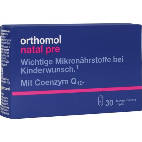 [독일 내수 정품](오쏘몰)ORTHOMOL Natal pre Kapseln 30St