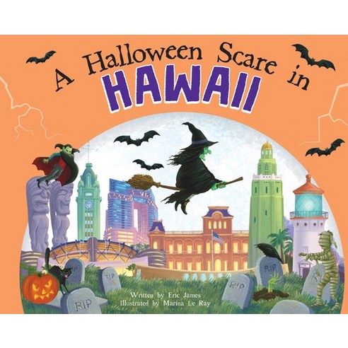 (영문도서) A Halloween Scare in Hawaii Hardcover, Hometown World, English, 9781728233574