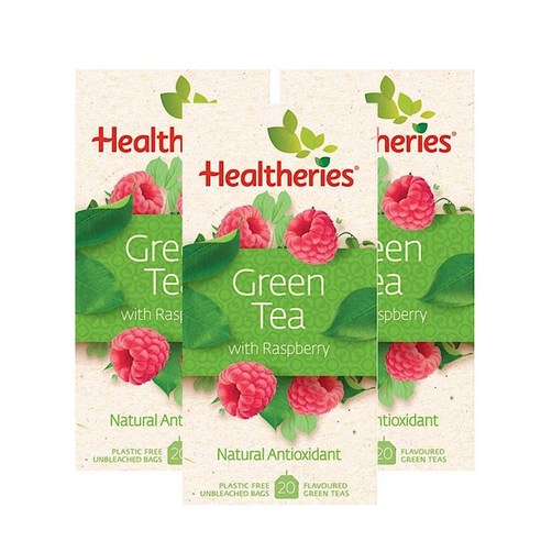 헬써리스 그린티 위드 라즈베리 healtheries green tea with raspberry 20개입 3개