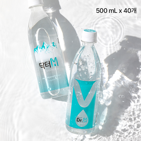 닥터M 500ml 경도210 약알칼리 미네랄밸런스 음료, 40개
