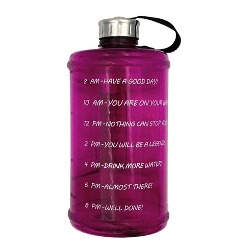 실내 적당 물 음료수 병 BPA 무료 플라스틱 체육관 스포츠 주전자 주전자 2.2L, 보라색, 13x28cm