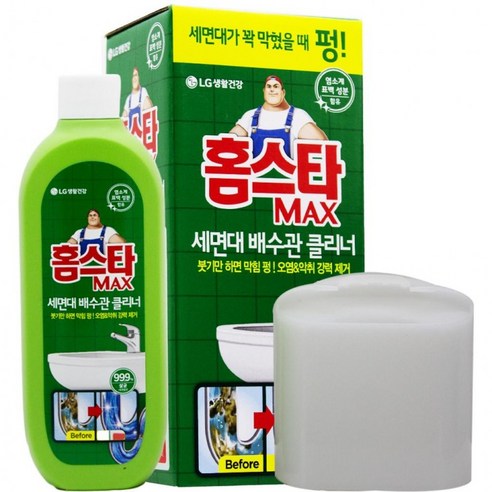 세면대 홈스타 맥스 클리너 배수관 230ml, 1개