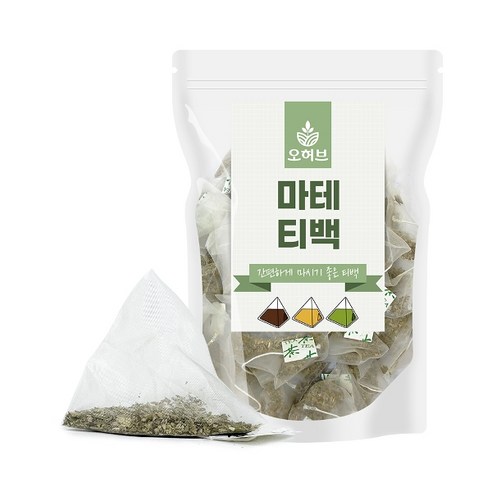 오허브 마테 마태 티백 마테차 100개 삼각티백차, 1g 태양의마테차