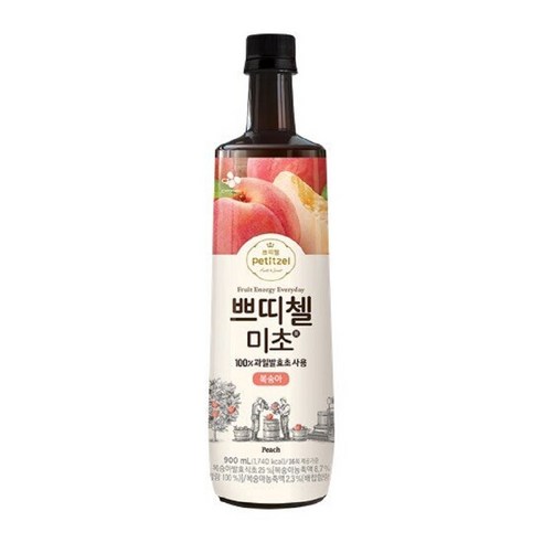 쁘띠첼 미초 복숭아, 900ml, 1개