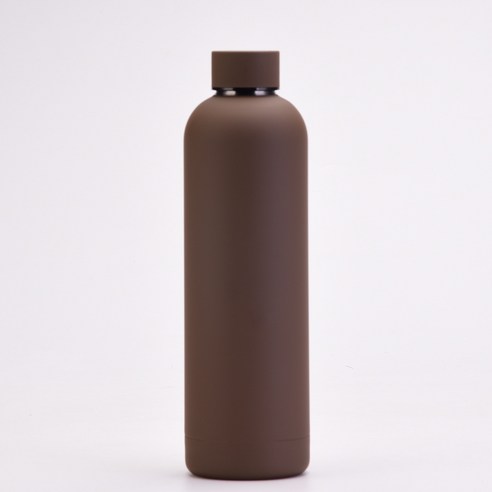 ZZJJC 2단 304 스테인리스 텀블러 물병 750ML 대용량 아웃도어 스포츠 스크럽 물컵, 진카색