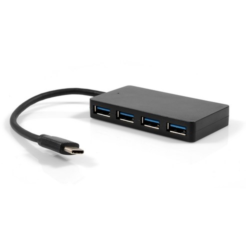 USB-C 3.1 TO USB3.0 A타입 4포트 무전원허브 USB확장, 본상품선택