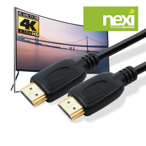 (NEXI) HDMI v2.0 케이블 30cm ~ 20M / 4K UHD 60Hz 완벽지원 21:9화면비율 4096x2160 60프레임, 7m[NX343], 1개