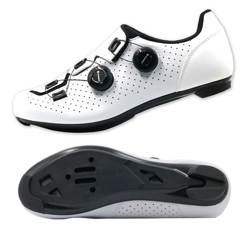 엘리먼트 자전거 신발 (로드클릿용/평페달용), 로드클릿(CL02 화이트), 36 (225mm)