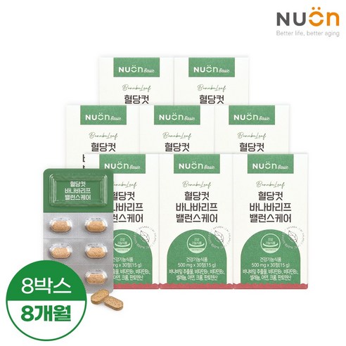 뉴온 혈당컷 바나바리프 밸런스케어 (500mg x 240정 x 8개월), 단품