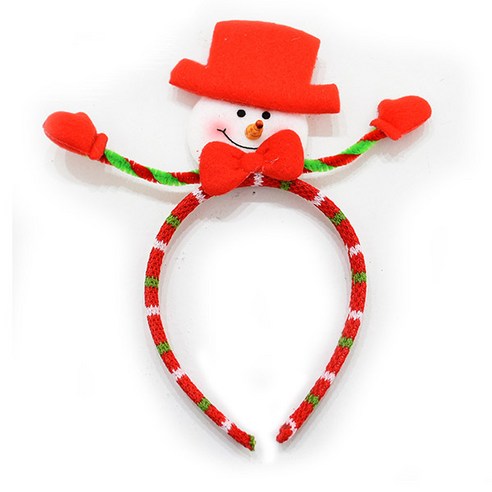 피플스파티 돌프 왕뿔 머리띠, 패션눈사람머리띠, 1개