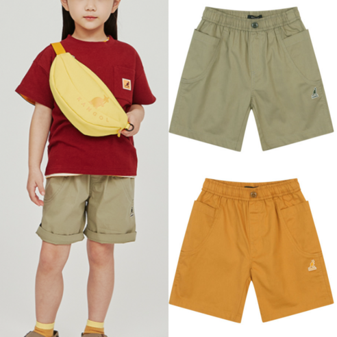 (매장정품) 캉골 키즈 카고바지 남아 반바지 여아 바지 어린이 유아 초등학생 주니어 숏츠 팬츠