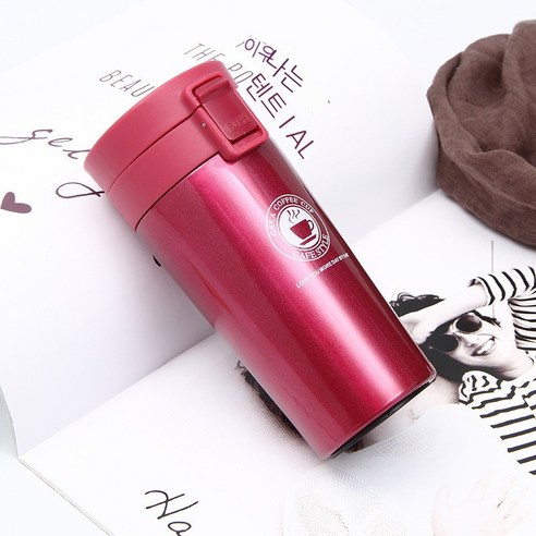 MEIISEO대용량 스포츠 물통 다기능 물병 휴대용 스포츠 물통 대용량 보온병, 380ml  red